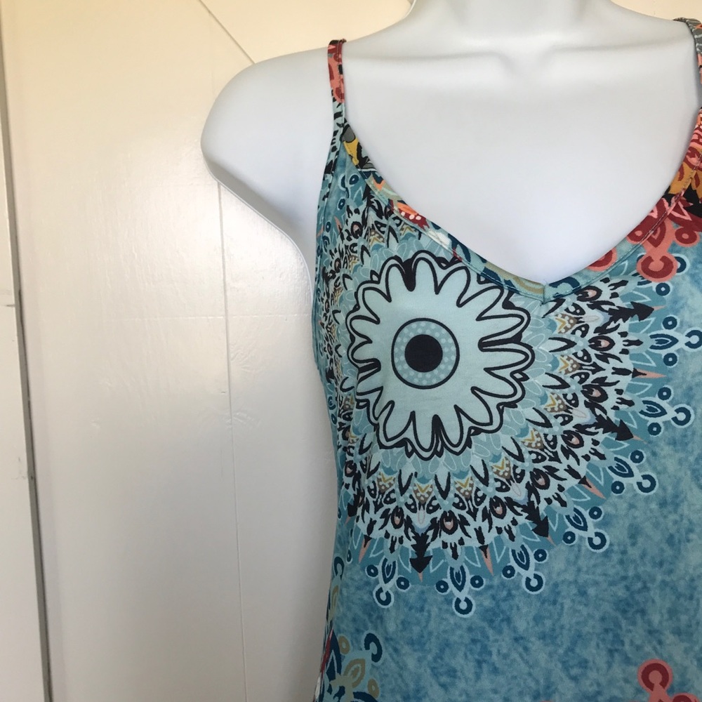 NWOT Patterned Maxi Dress w pockets - Picture 4 of 5